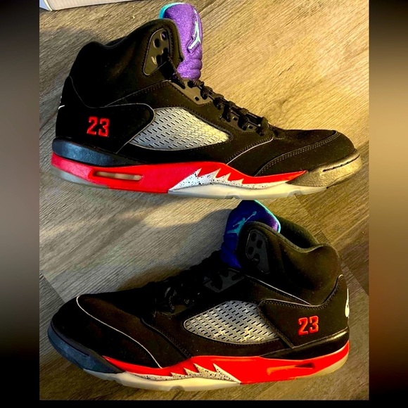 Air Jordan 5 Retro ‘ TOP 3 Red Fire Metallic Grape ‘ CZ1786 001 VNDS - Picture 4 of 11